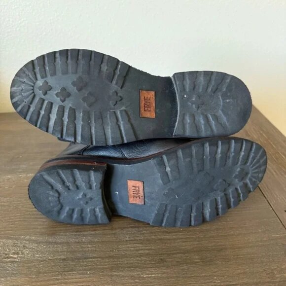 Frye Ella Moto Lace Up Combat Boots Women's Size 9 - Picture 6 of 11